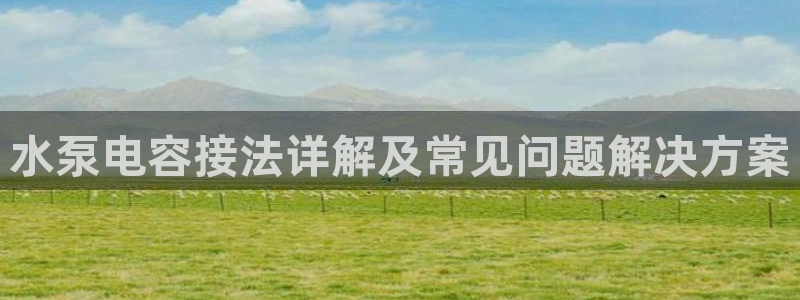 凯发k8国际真人娱乐手机app：水泵电容接法详解及