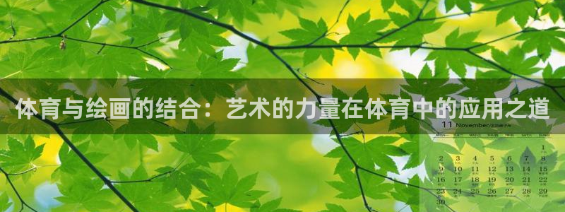 xc体育app官方网站：体育与绘画的结合：艺术的力量在体育中的应用之道