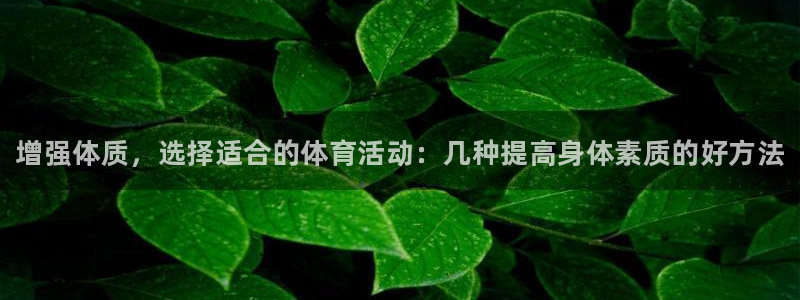 xc体育：增强体质，选择适合的体育活动：几种提高身体素质的好方法